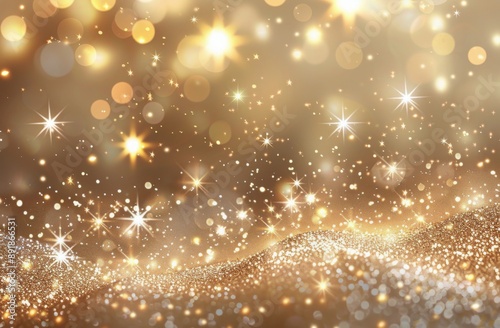 Golden Glitter Background