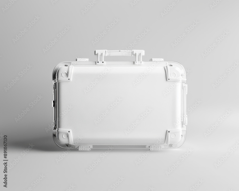 3d model mockup of a white handbag on a light grey background 3d model mockup of a white handbag on a light grey background