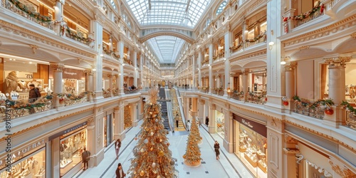 Christmas Decorations in a Grand Mall