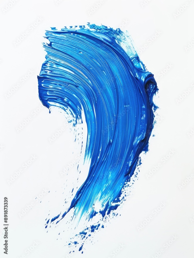 Blue wave on white background Blue wave on white background