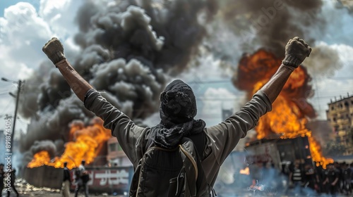 Political disagreements are heating up, leading to protests and making it hard to keep order in society.