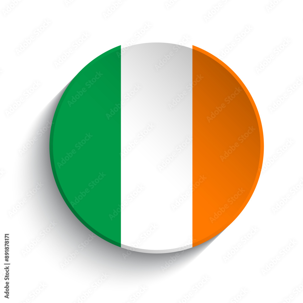 Ireland flag button Ireland flag button