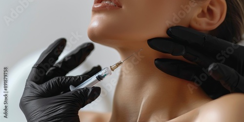 Lip Injections Procedure In Progress