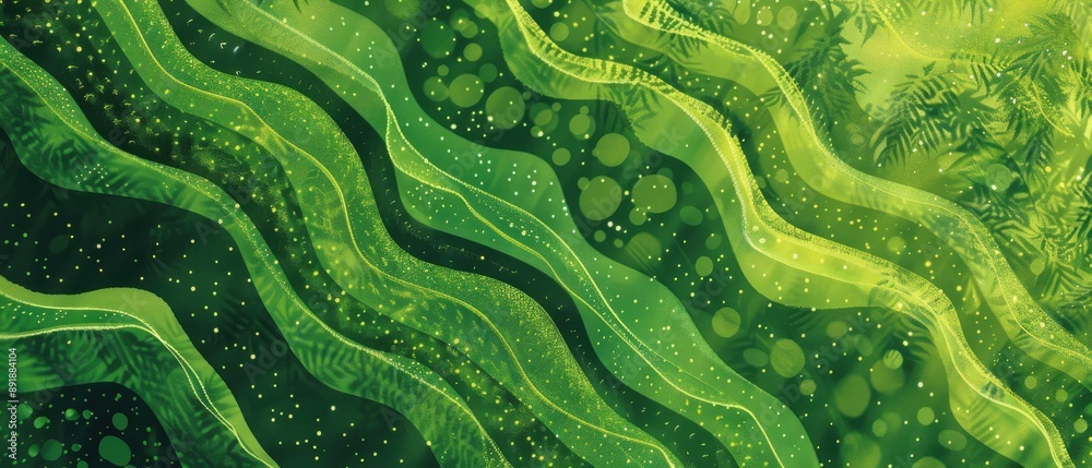 A green leafy plant with a green background A green leafy plant with a green background
