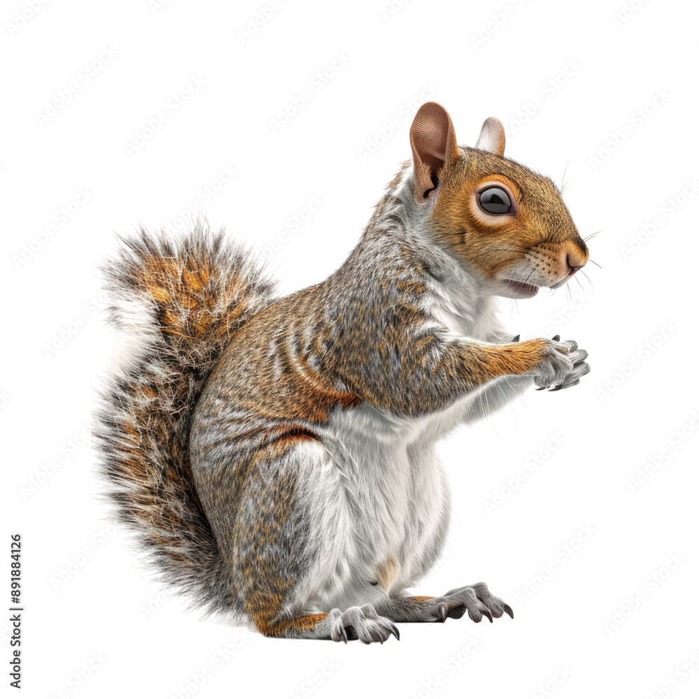 Photo of Squirrel isolated on transparent background