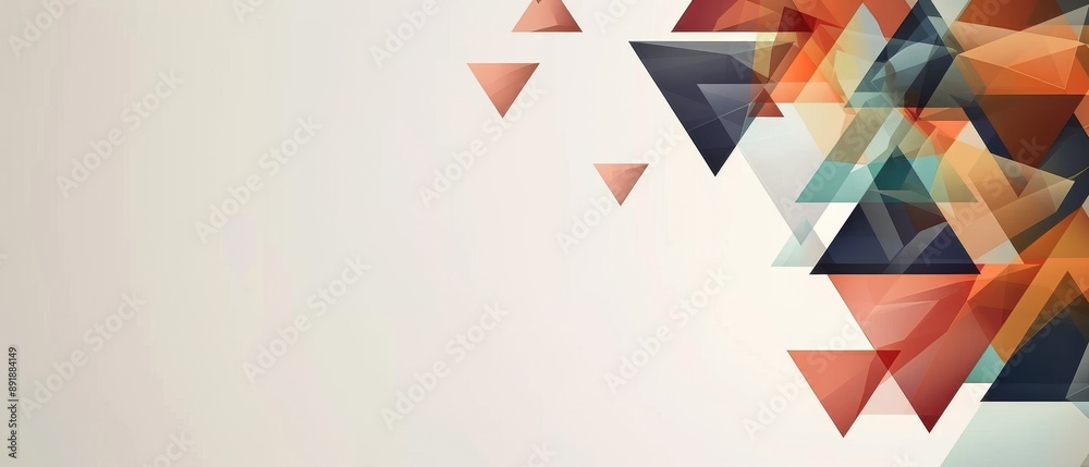 A colorful background with triangles and squares A colorful background with triangles and squares