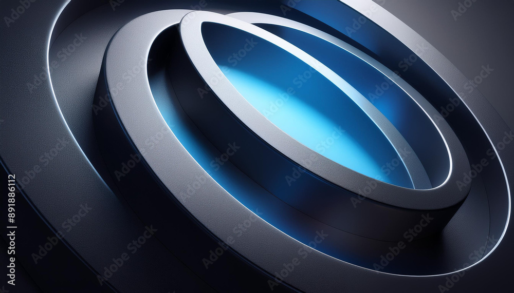 Abstract 3d Curve futuristic and minimalist