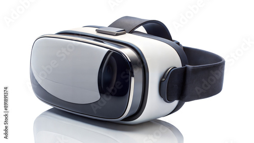 VR Headset for Virtual Reality on Transparent Background