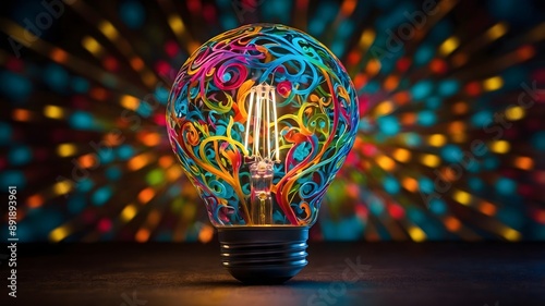 Leuchtende Farbexplosion: Ein kreatives Leuchtfeuer