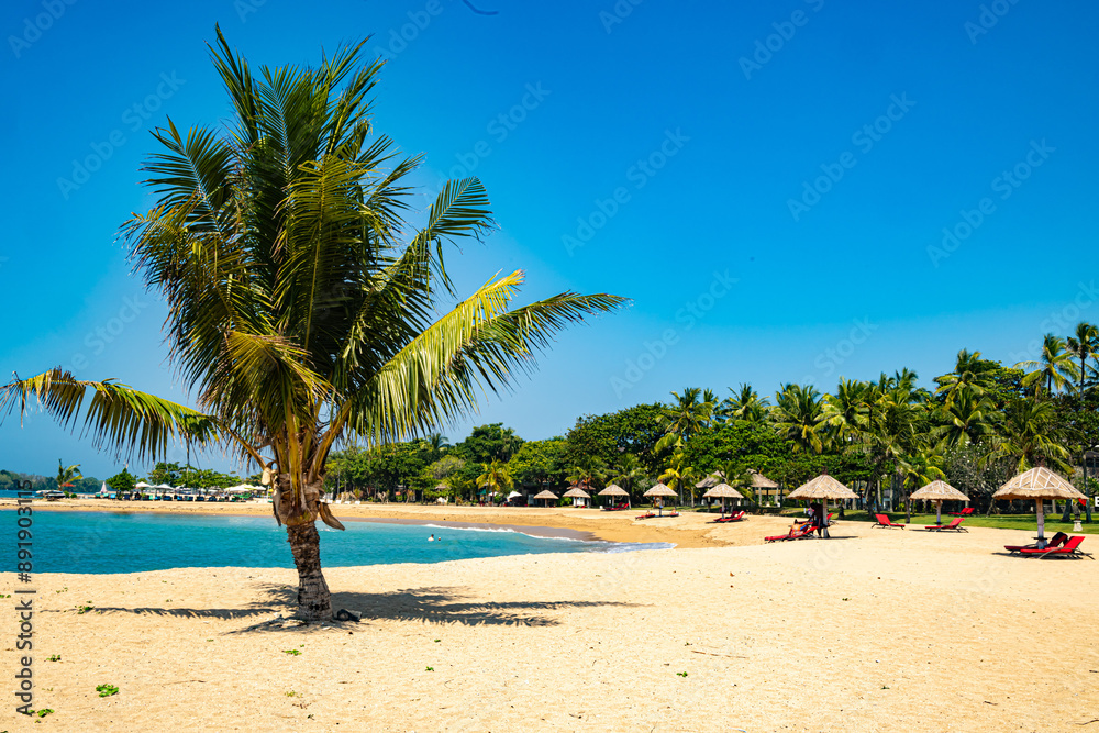 Obraz premium Nusa Dua beach in southern Bali, Indonesia