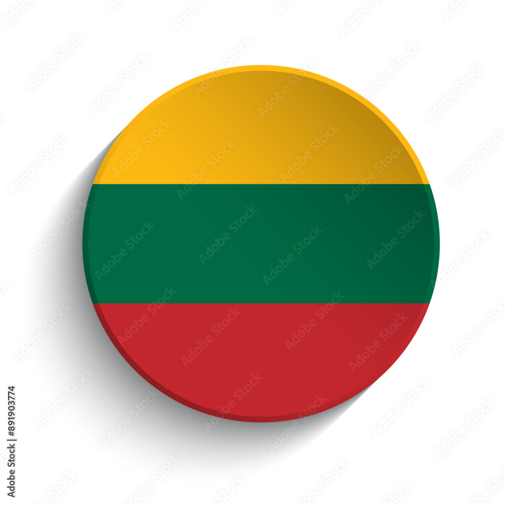Lithuania flag button Lithuania flag button