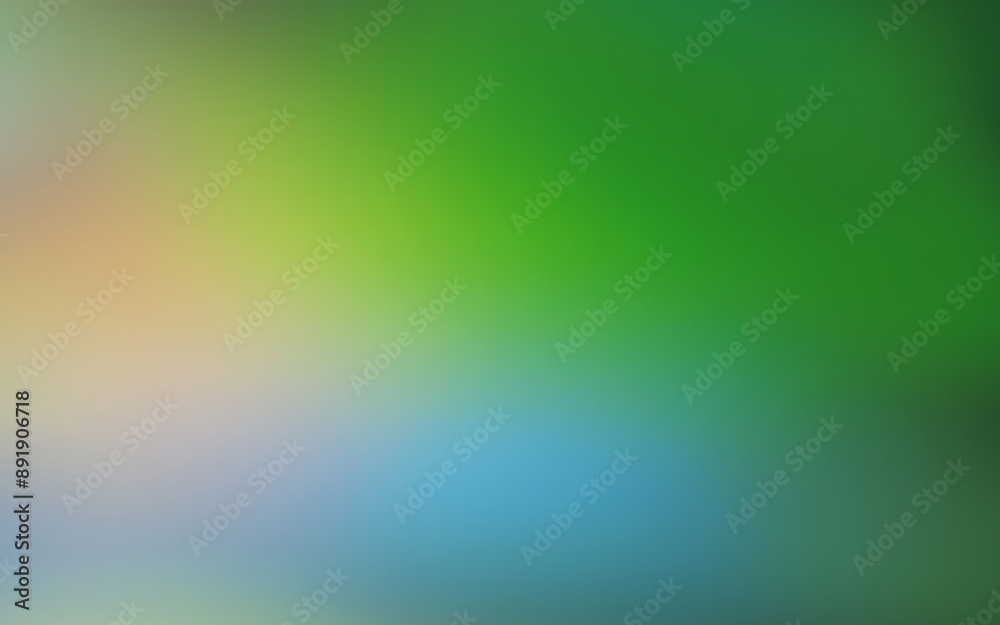 Smooth green to blue gradient transition. The vibrant blend of green, yellow, and blue in this gradient.