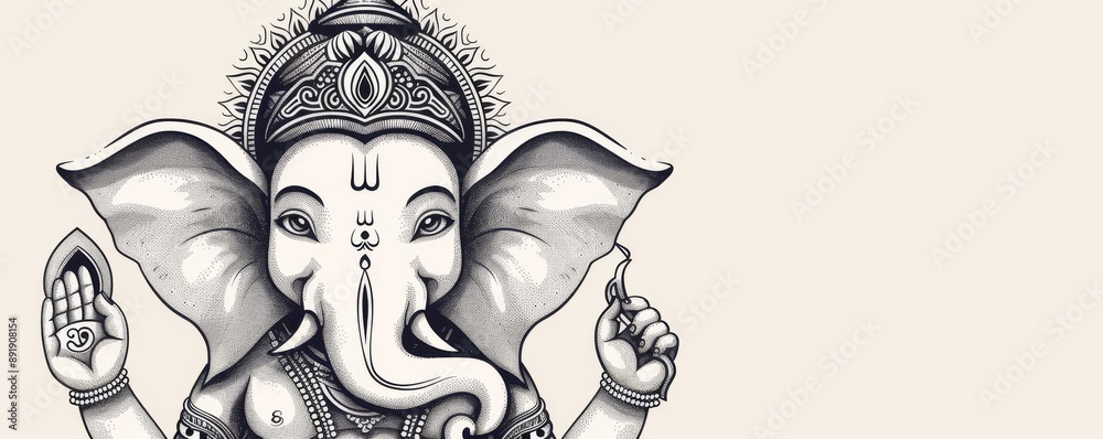 Obraz premium Ganesha พระพิฆเนศ