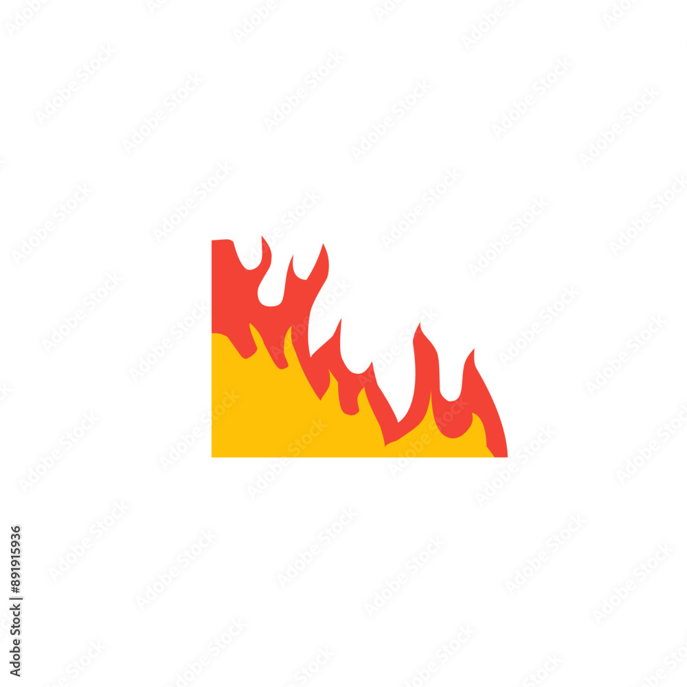 fire corner vector element fire corner vector element