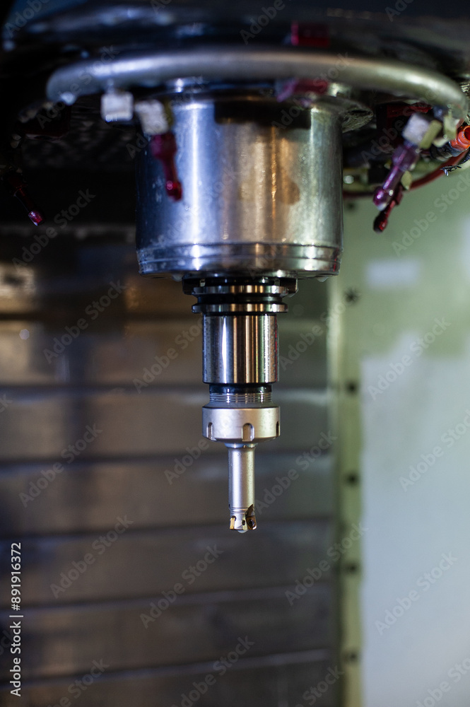 Metal processing on an automatic lathe Metal processing on an automatic lathe