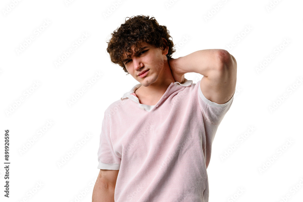 Suffering from scoliosis. Sharp pain in neck and shoulders. Cervical spine osteochondrosis causes tension in shoulders, stiffness of neck and numbness of fingers. Suffering from scoliosis. Sharp pain in neck and shoulders. Cervical spine osteochondrosis causes tension in shoulders, stiffness of neck and numbness of fingers.
