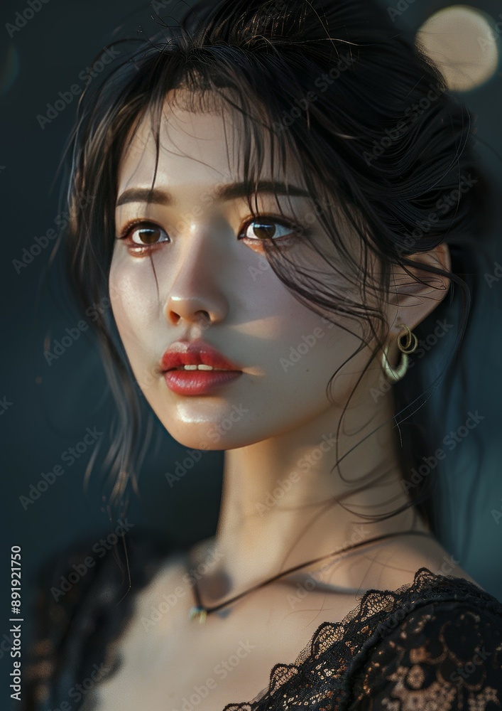 Elegant Portrait of a Woman Elegant Portrait of a Woman