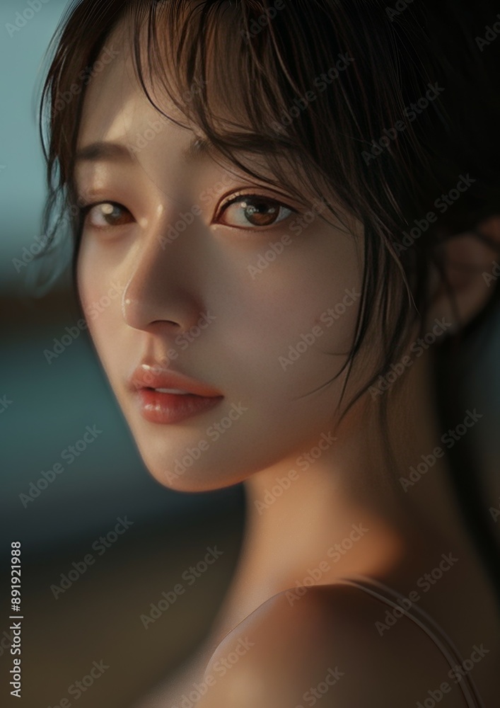 Fototapeta premium Elegant Portrait of a Woman
