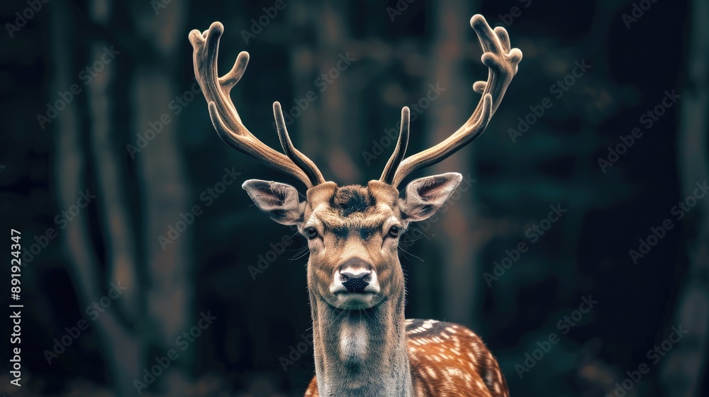 Fototapeta premium Deer with room for text