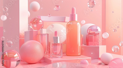 abstract cosmetic 3d background