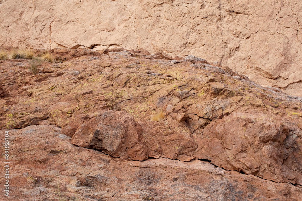 Rock formations on the Echo canyon walking trail Rock formations on the Echo canyon walking trail
