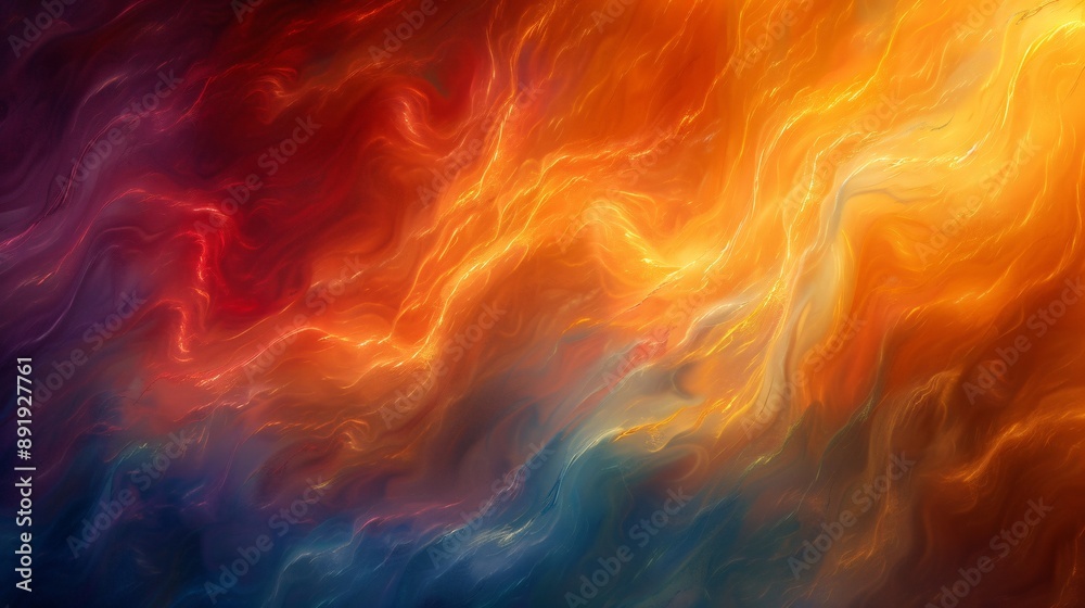 Fototapeta premium Abstract Fire and Water