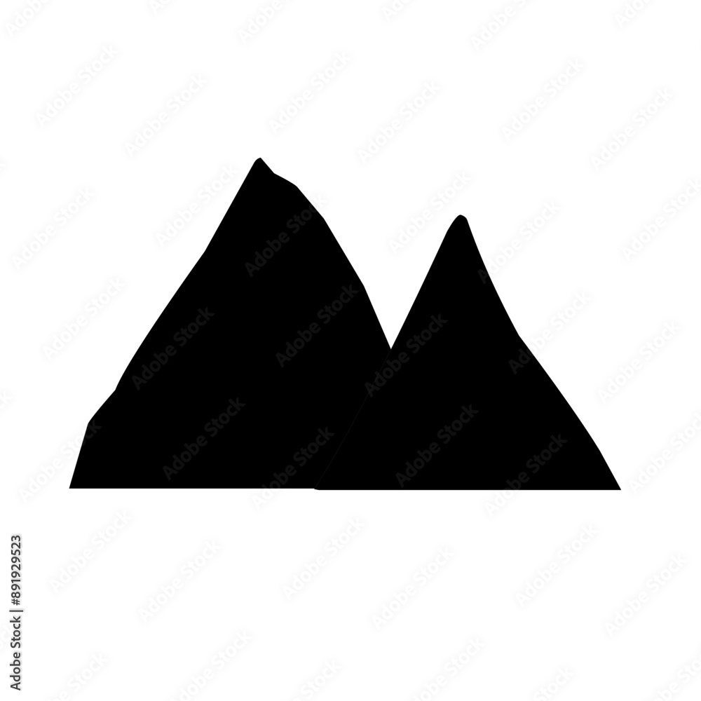 Fototapeta premium silhouette mountain