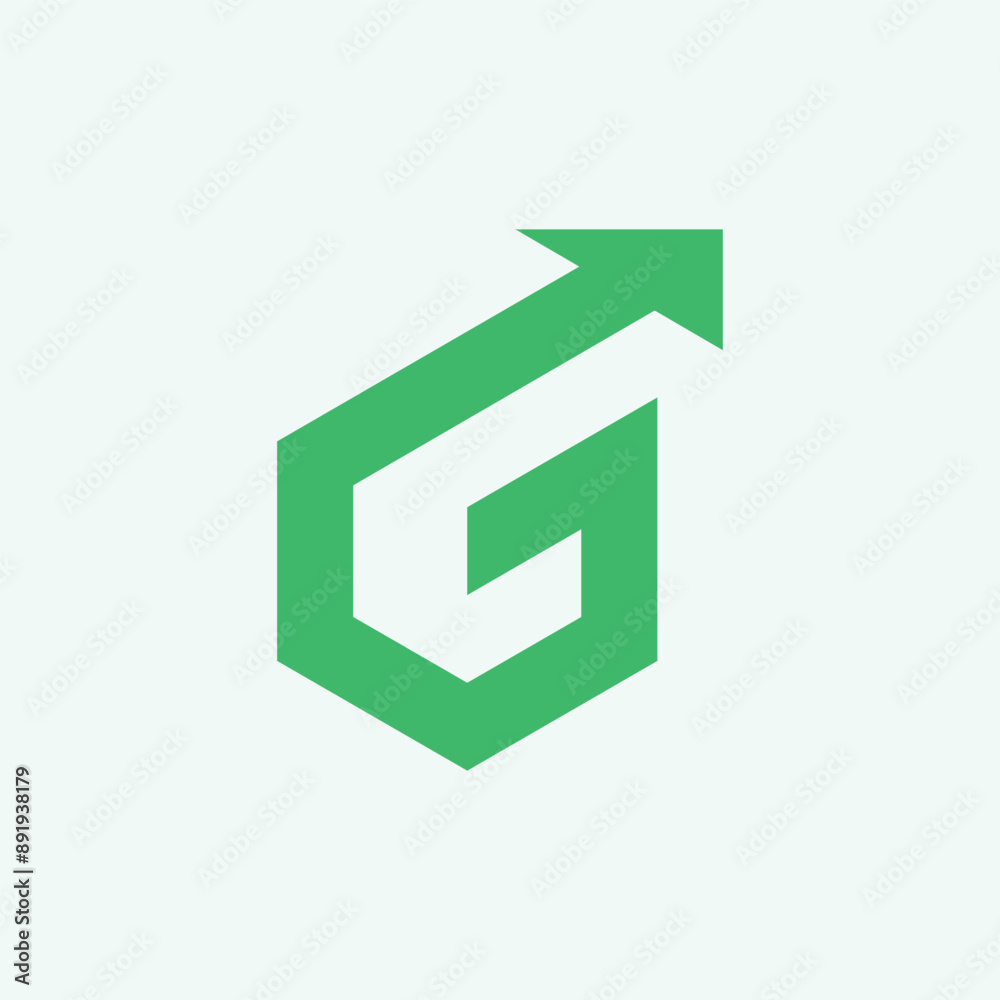 Green Letter G Arrow Logo Green Letter G Arrow Logo