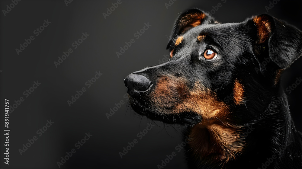 Captivating close-up of a dog with expressive eyes, perfect for pet-related content, marketing, and social media. Features ample copy space for text overlay. Captivating close-up of a dog with expressive eyes, perfect for pet-related content, marketing, and social media. Features ample copy space for text overlay.