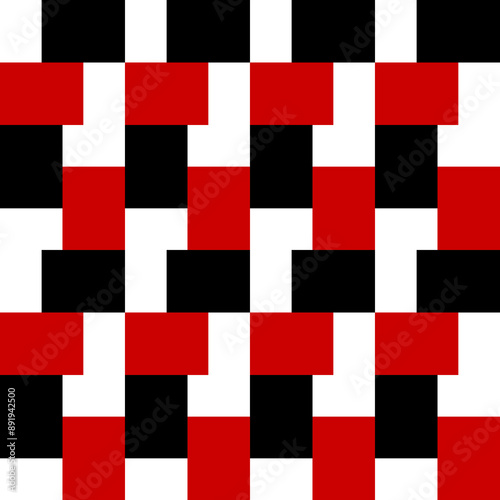 Seamless abstract square background. Simple background. red black square background .Square geometric pattern square. Fabric pattern background. Wallpaper illustration. Product pattern. 