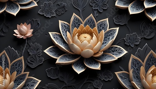 Wallpaper Mural Clear Plain Shiny Soft Vintage Bokeh Cloudy Wave Like Geometric Black Background or Texture Torontodigital.ca