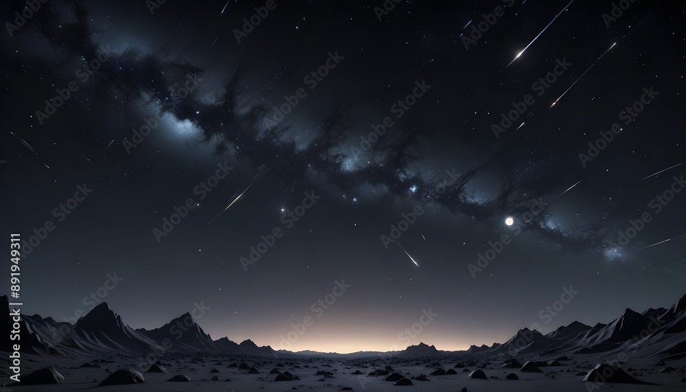 Fototapeta premium Clear Plain Shiny Soft Vintage Bokeh Cloudy Wave Like Geometric Black Background or Texture