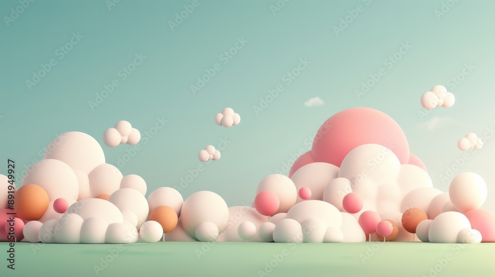 Surreal pastel cloud landscape with soft colors and whimsical shapes, perfect for dreamlike and imaginative themed projects. Surreal pastel cloud landscape with soft colors and whimsical shapes, perfect for dreamlike and imaginative themed projects.