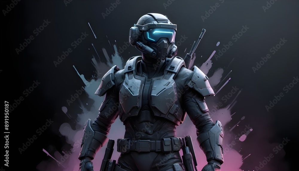 Fototapeta premium Clear Plain Shiny Soft Vintage Bokeh Cloudy Wave Like Geometric Black Background or Texture