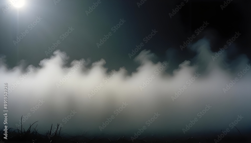 Naklejka premium Clear Plain Shiny Soft Vintage Bokeh Cloudy Wave Like Geometric Black Background or Texture