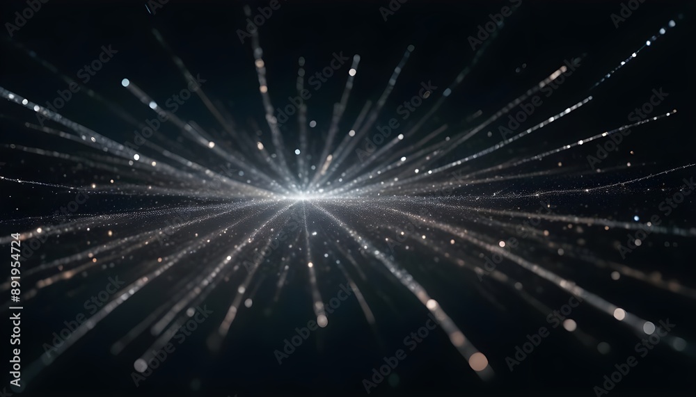 Fototapeta premium Clear Plain Shiny Soft Vintage Bokeh Cloudy Wave Like Geometric Black Background or Texture