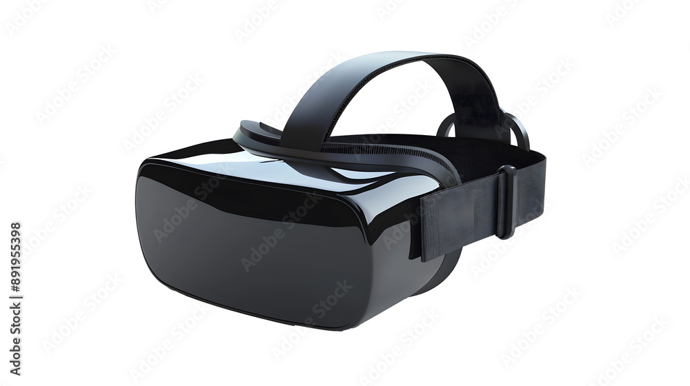 Virtual Reality or VR 3d render realistic model in isolate white background. VR Glasses for 360 environment games or simulation training. on isolate transparency background Virtual Reality or VR 3d render realistic model in isolate white background. VR Glasses for 360 environment games or simulation training. on isolate transparency background