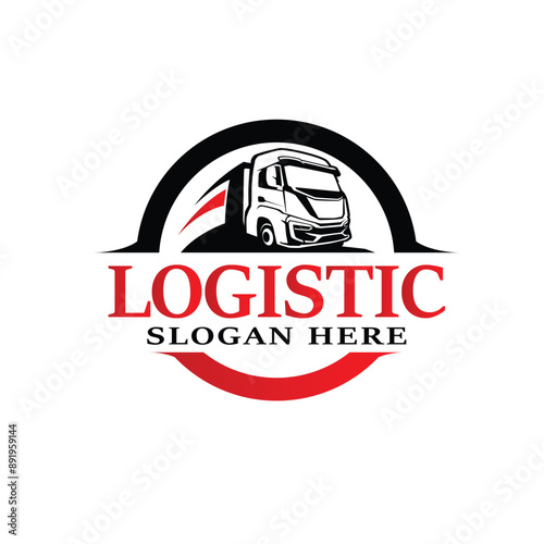 Truck company logo vector template