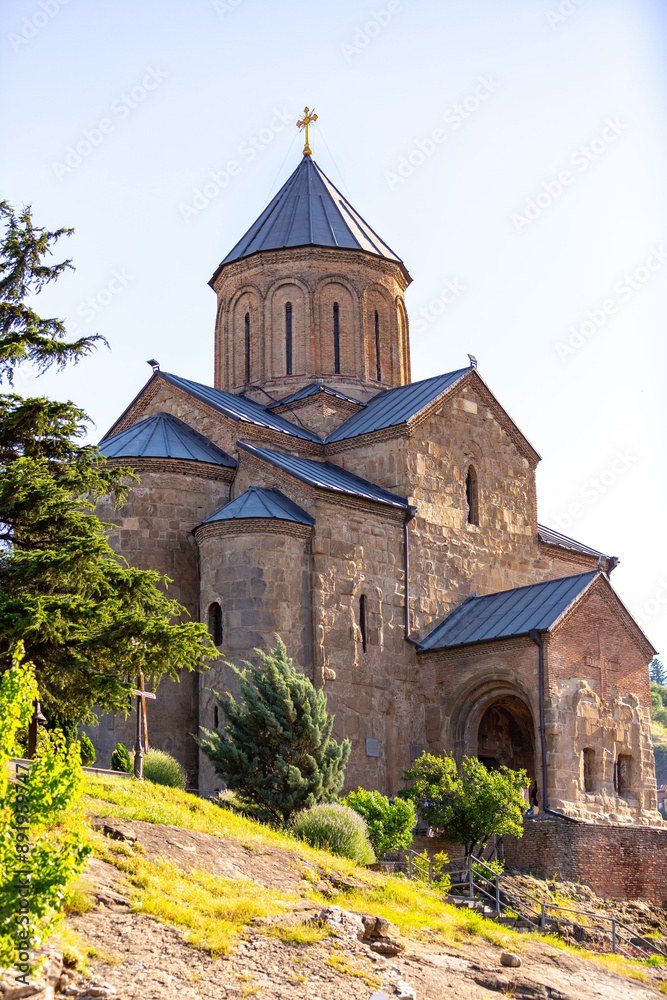 The Metekhi church of the Nativity of the Mother of God in tbilisi, Georgia The Metekhi church of the Nativity of the Mother of God in tbilisi, Georgia