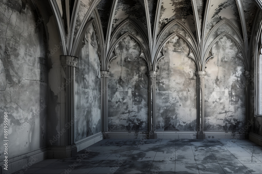 Obraz premium Empty room with arches