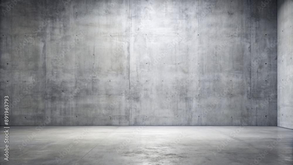 Minimalist empty room with cold gray concrete wall serving as a clean and sterile background for various creative projects. Minimalist empty room with cold gray concrete wall serving as a clean and sterile background for various creative projects.