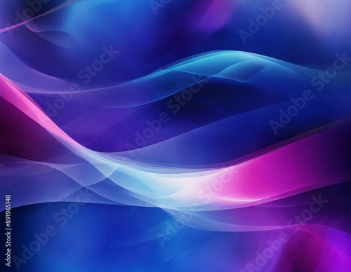 Vibrant background featuring wavy lines in shades of blue and pink. The lines create a dynamic and lively visual that adds depth and movement to the composition.
