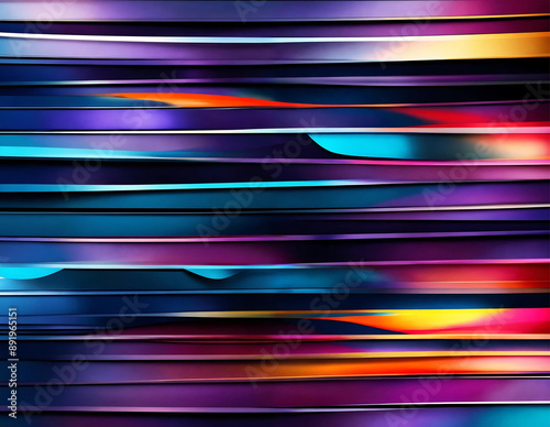 Abstract background features a burst of vibrant colors in various hues and shades, intertwined with dynamic lines creating a visually striking composition. 