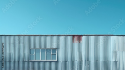 Warehouse Building with Corrugated Iron Exterior