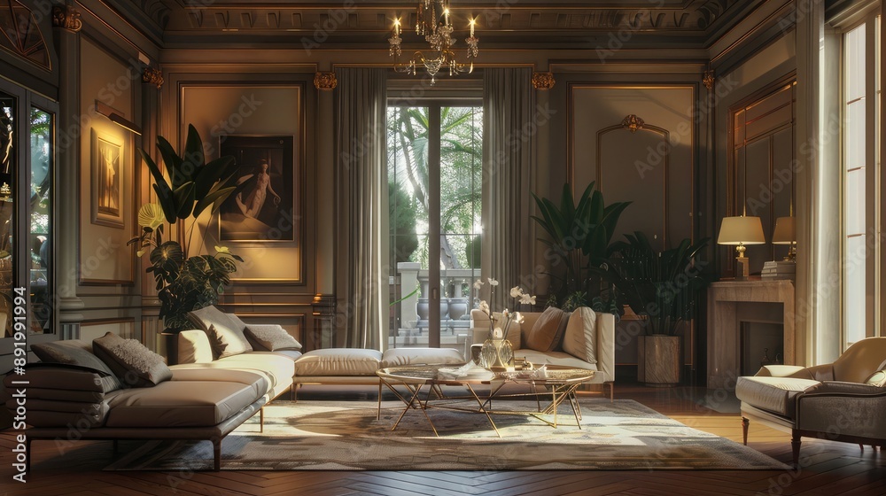 Drawing room. Living room comfortable, clean and beautiful