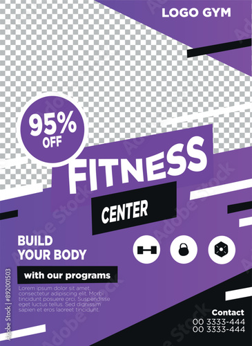 publication discount on monthly fee, fitness life, editable eps