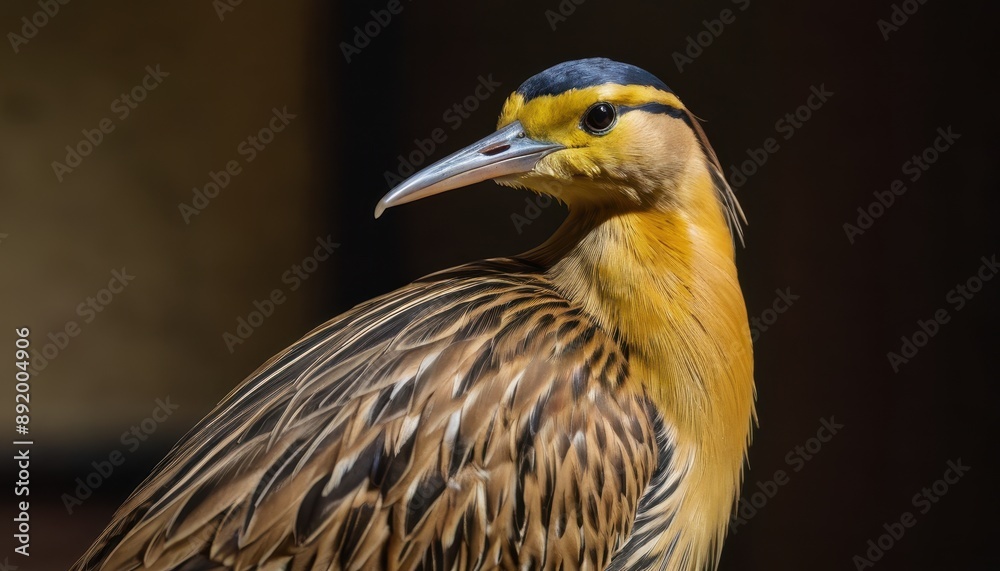 Obraz premium Yellow Bittern Close-Up.