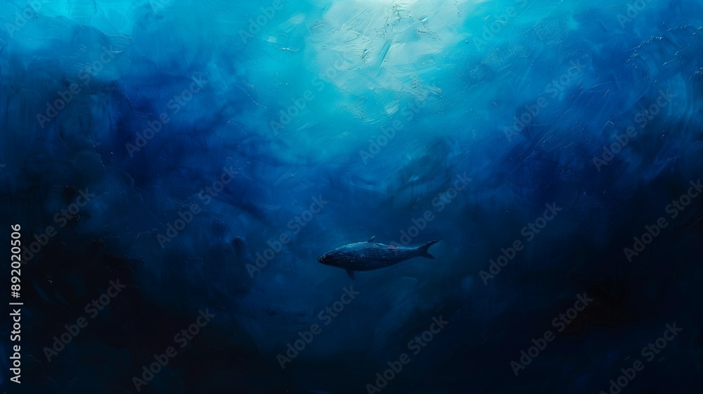 Fototapeta premium 深青・油彩