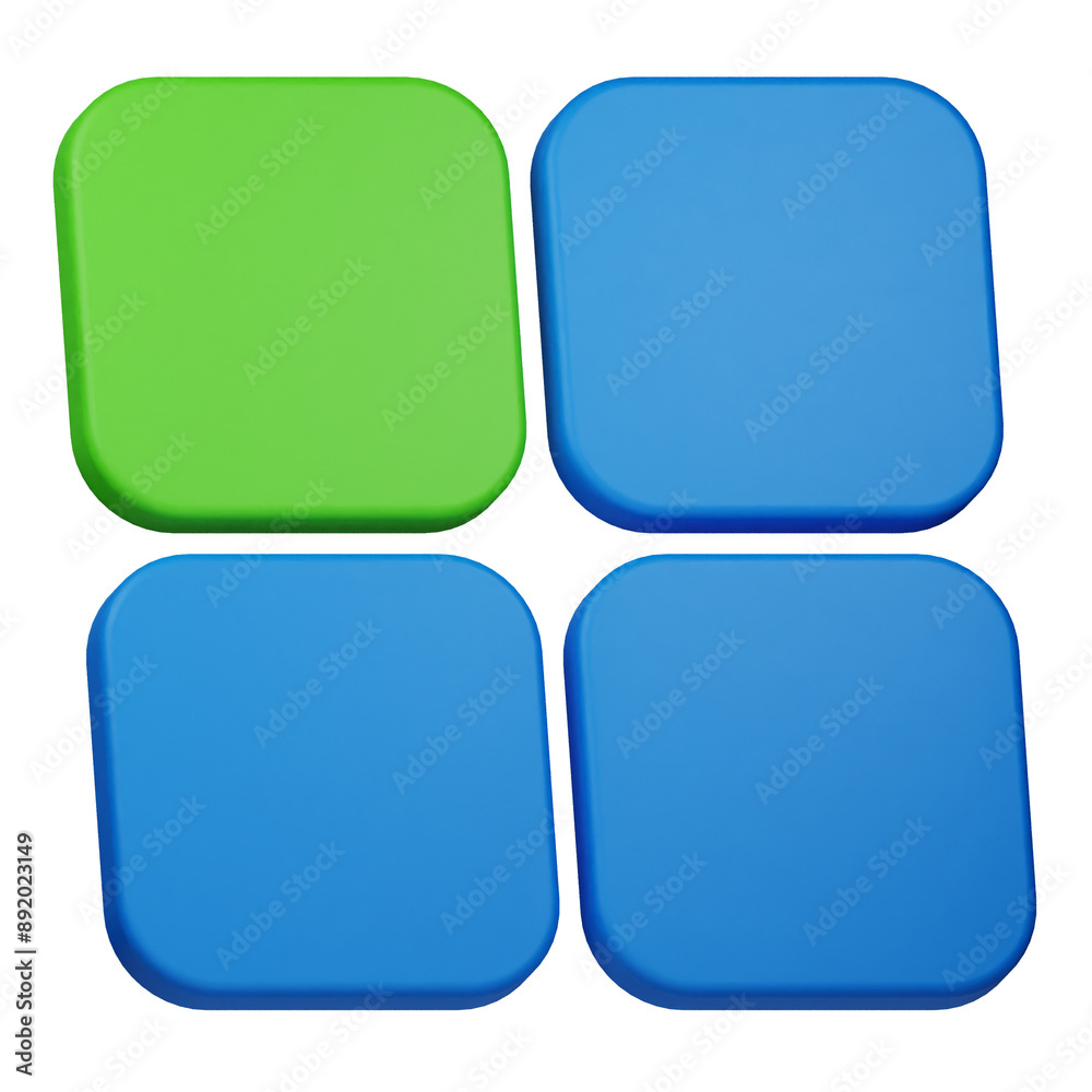 grids 3d icon isolated on the transparent background grids 3d icon isolated on the transparent background