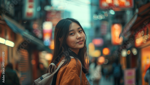 Wallpaper Mural woman in the city Torontodigital.ca